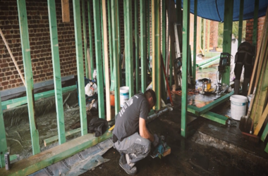 Construction et rénovation Belgique – équipe Nova Blex sur chantier